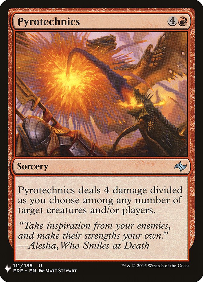 Pyrotechnics [Mystery Booster] | Dumpster Cat Games
