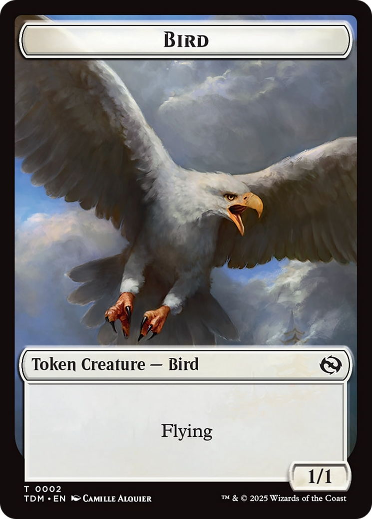 Inkling // Bird Double-Sided Token [Tarkir: Dragonstorm Commander Tokens] | Dumpster Cat Games