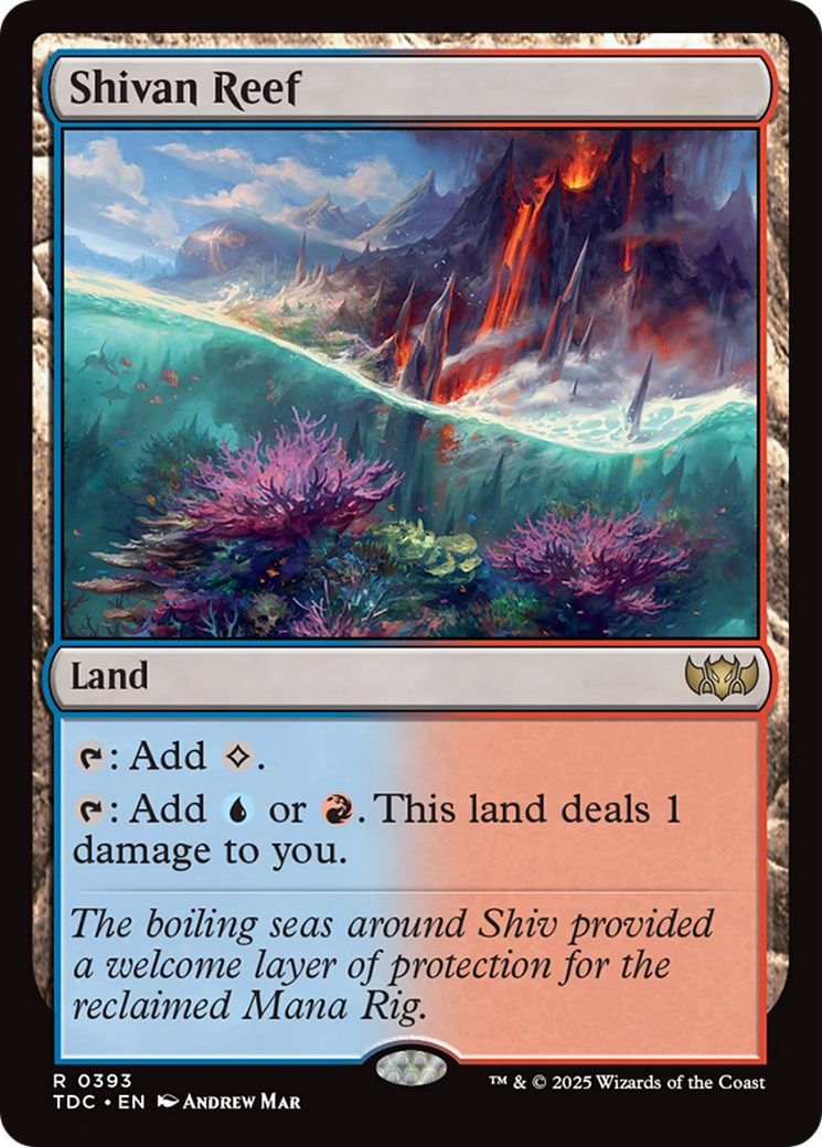 Shivan Reef [Tarkir: Dragonstorm Commander] | Dumpster Cat Games