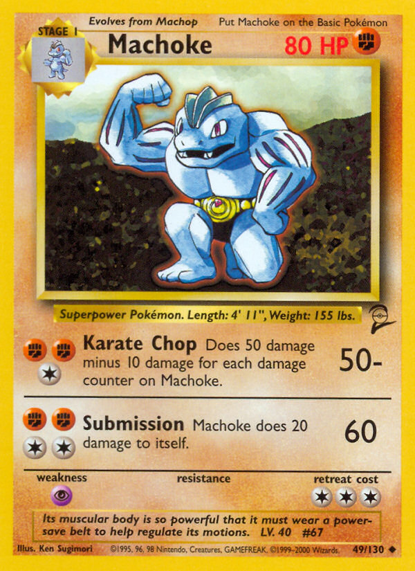 Machoke (49/130) [Base Set 2] | Dumpster Cat Games