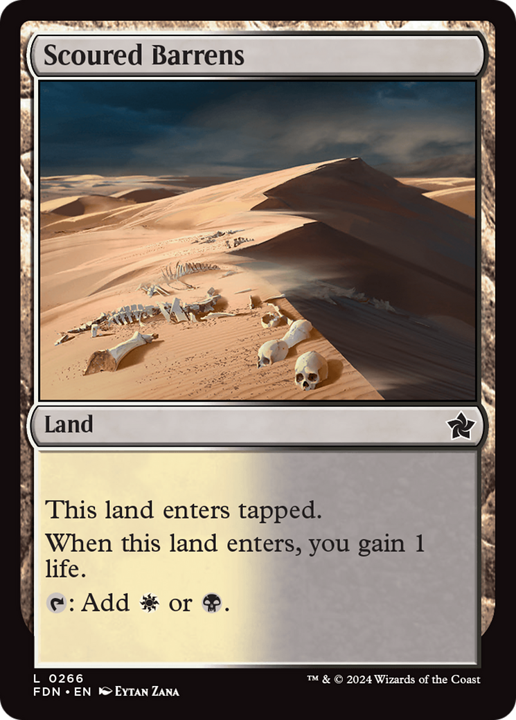 Scoured Barrens [Foundations] | Dumpster Cat Games