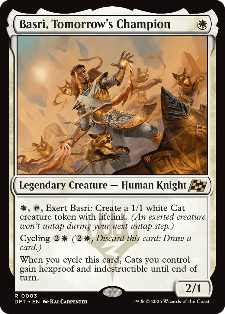 Basri, Tomorrow's Champion [Aetherdrift] | Dumpster Cat Games