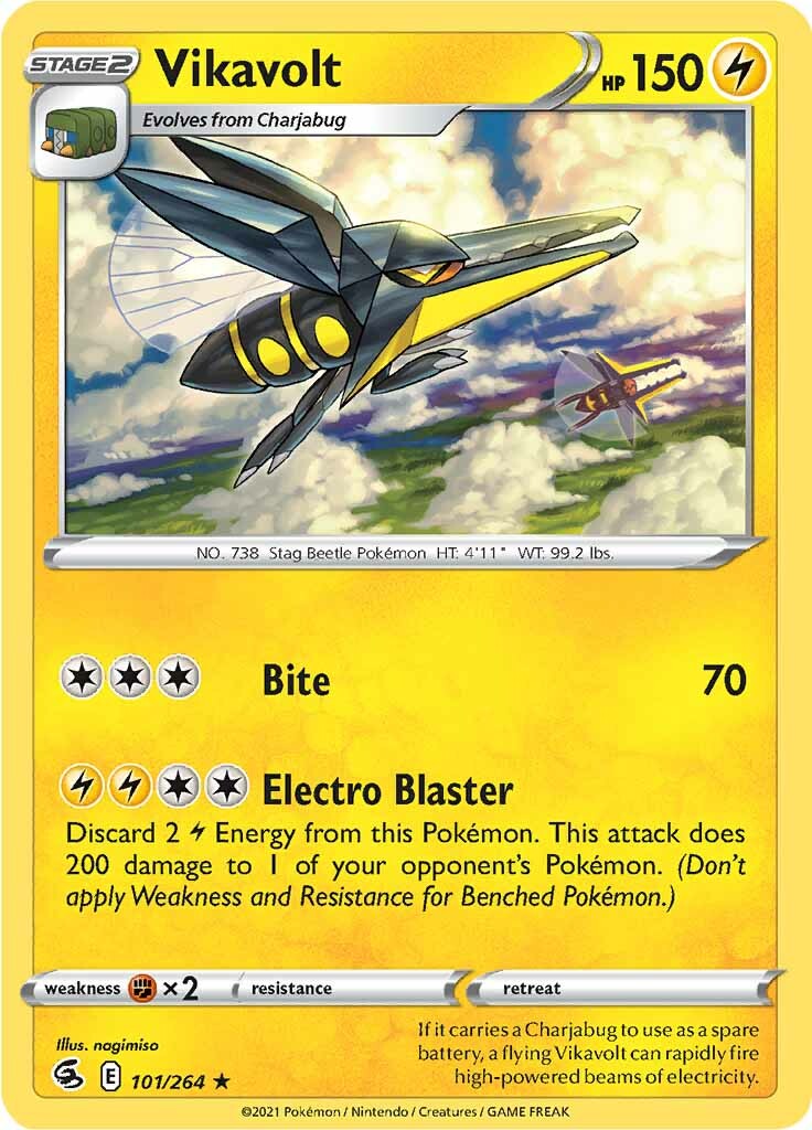 Vikavolt (101/264) [Sword & Shield: Fusion Strike] | Dumpster Cat Games