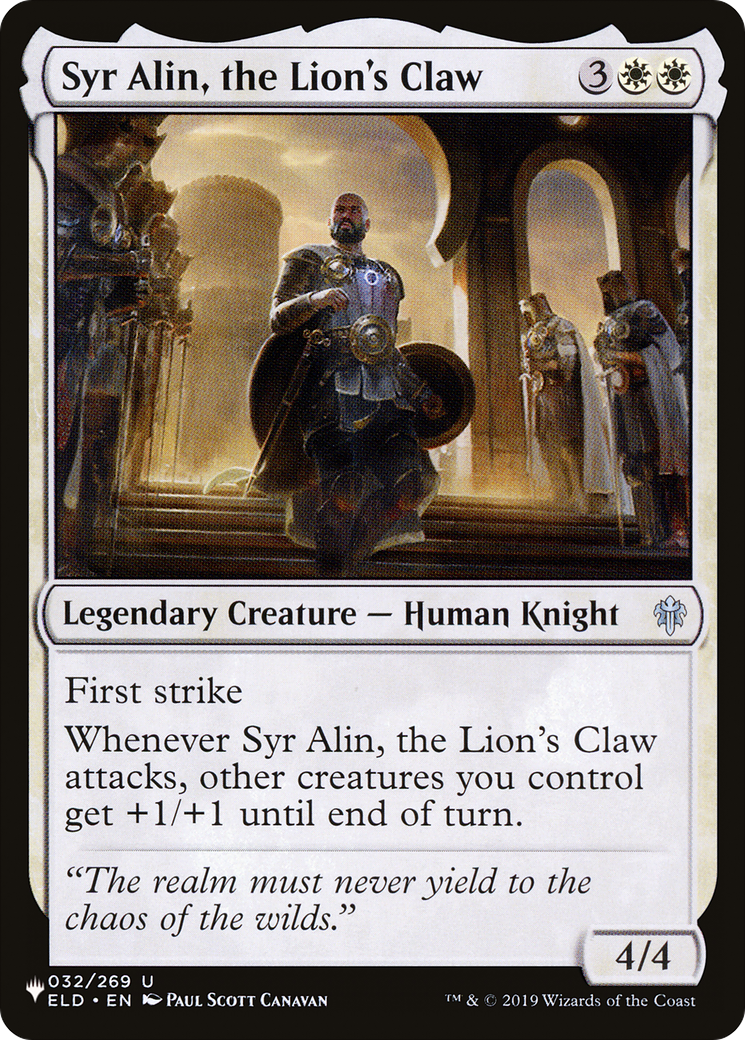 Syr Alin, the Lion's Claw [The List] | Dumpster Cat Games
