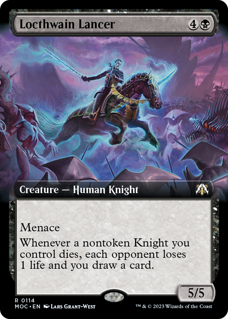 Locthwain Lancer (Extended Art) [March of the Machine Commander] | Dumpster Cat Games