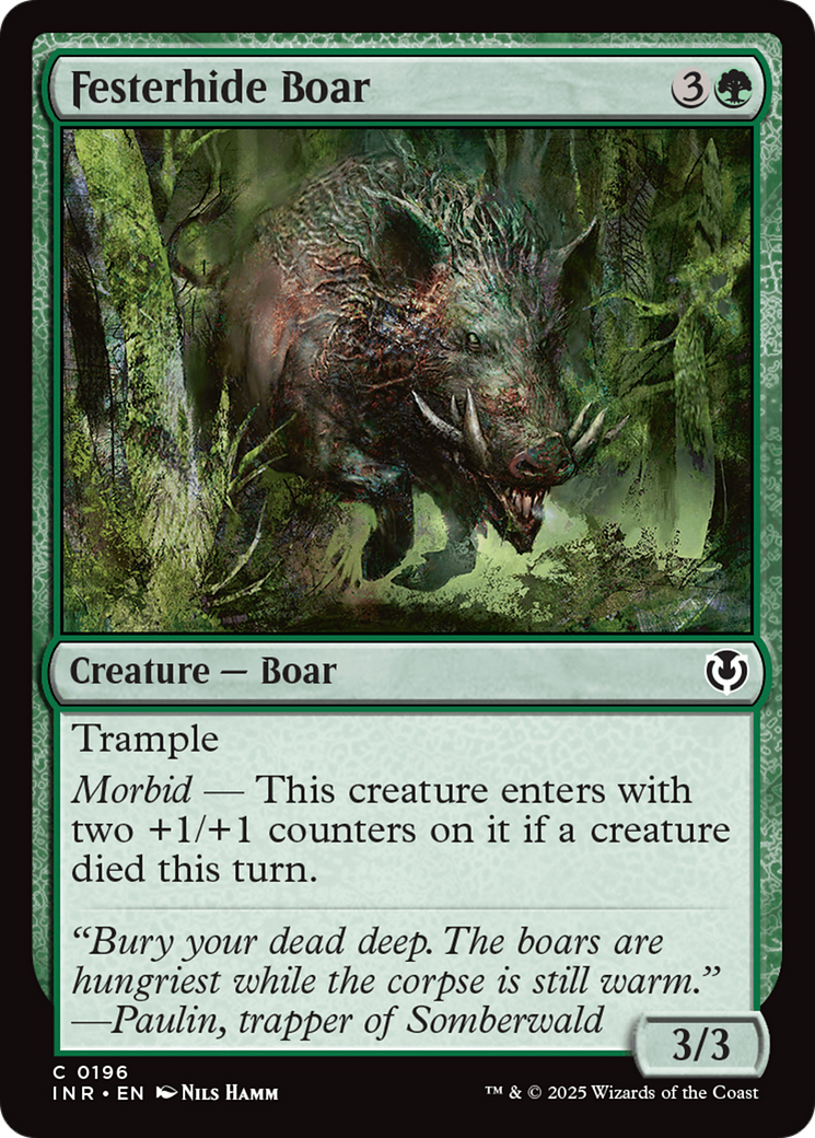 Festerhide Boar [Innistrad Remastered] | Dumpster Cat Games