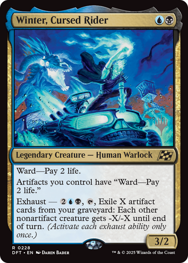 Winter, Cursed Rider (Promo Pack) [Aetherdrift Promos] | Dumpster Cat Games