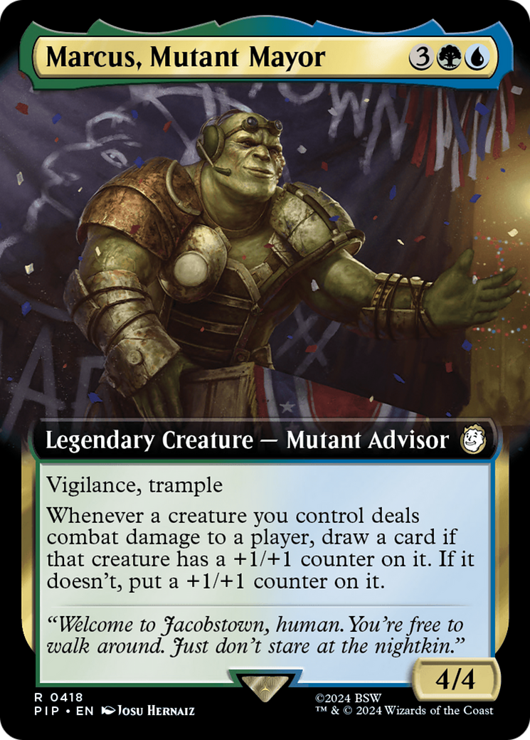 Marcus, Mutant Mayor (Extended Art) [Fallout] | Dumpster Cat Games