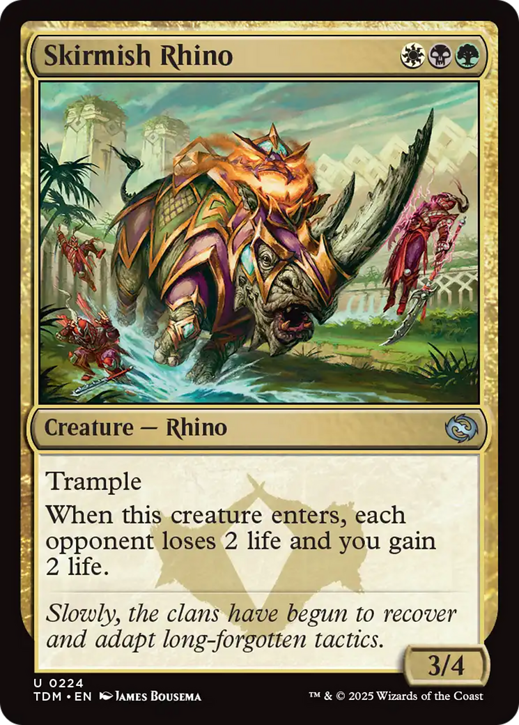Skirmish Rhino (224) [Tarkir: Dragonstorm] | Dumpster Cat Games