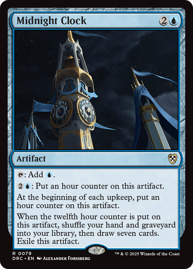 Midnight Clock [Aetherdrift Commander] | Dumpster Cat Games