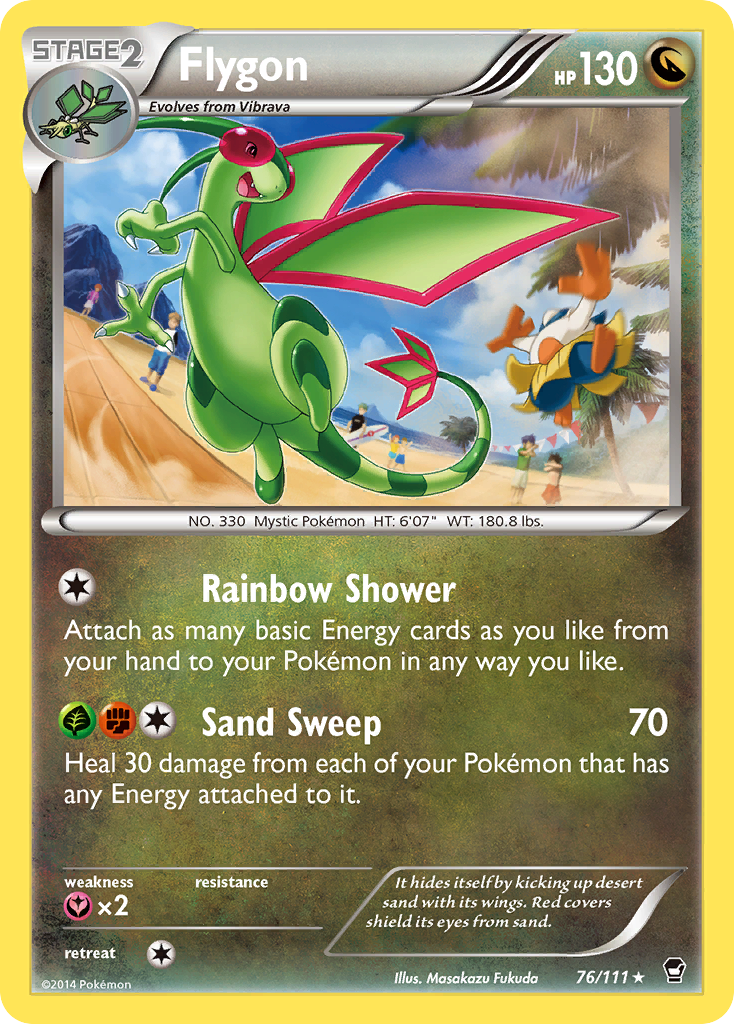 Flygon (76/111) [XY: Furious Fists] | Dumpster Cat Games