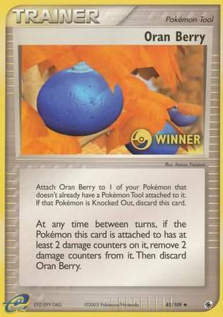 Oran Berry (85/109) (Winner) [EX: Ruby & Sapphire] | Dumpster Cat Games