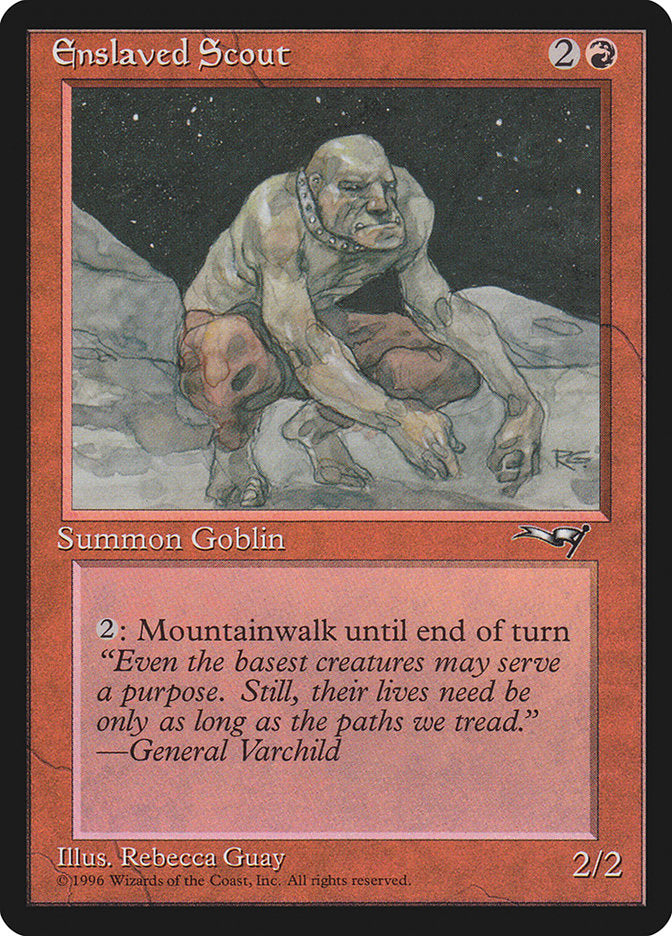 Enslaved Scout (Crouching) [Alliances] | Dumpster Cat Games