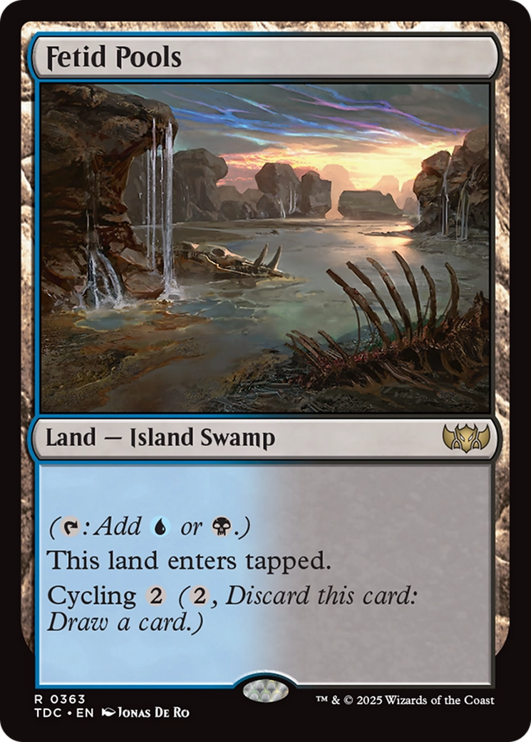 Fetid Pools [Tarkir: Dragonstorm Commander] | Dumpster Cat Games