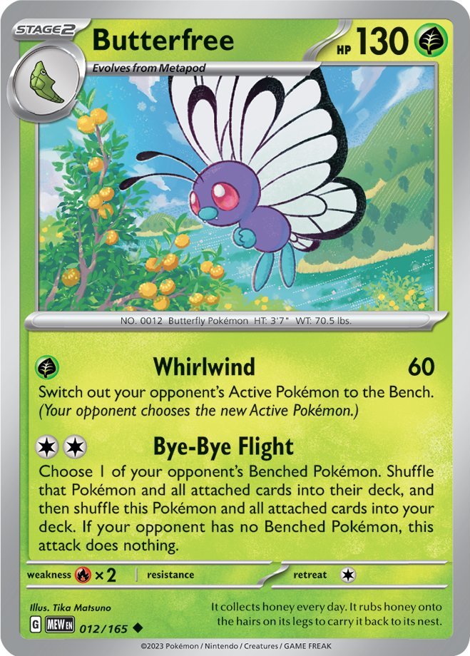 Butterfree (012/165) [Scarlet & Violet 151] | Dumpster Cat Games