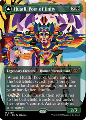 Huatli, Poet of Unity // Roar of the Fifth People (Borderless) [The Lost Caverns of Ixalan] | Dumpster Cat Games