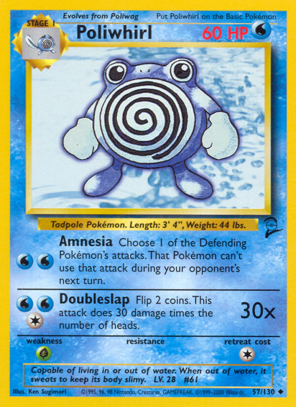 Poliwhirl (57/130) [Base Set 2] | Dumpster Cat Games