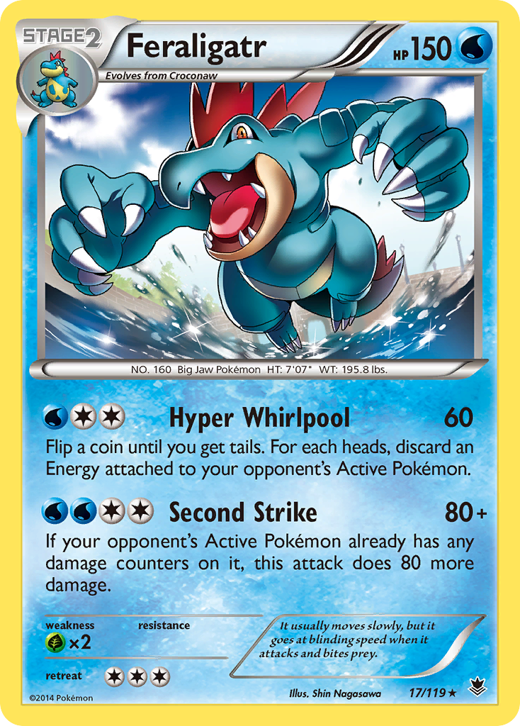 Feraligatr (17/119) [XY: Phantom Forces] | Dumpster Cat Games