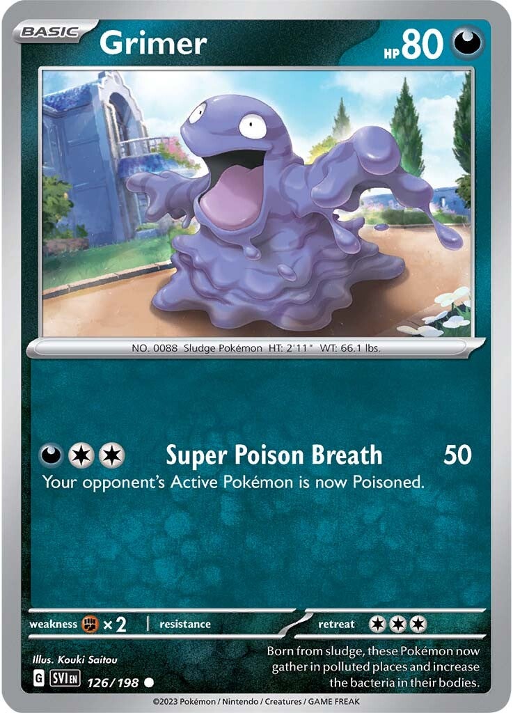 Grimer (126/198) [Scarlet & Violet: Base Set] | Dumpster Cat Games
