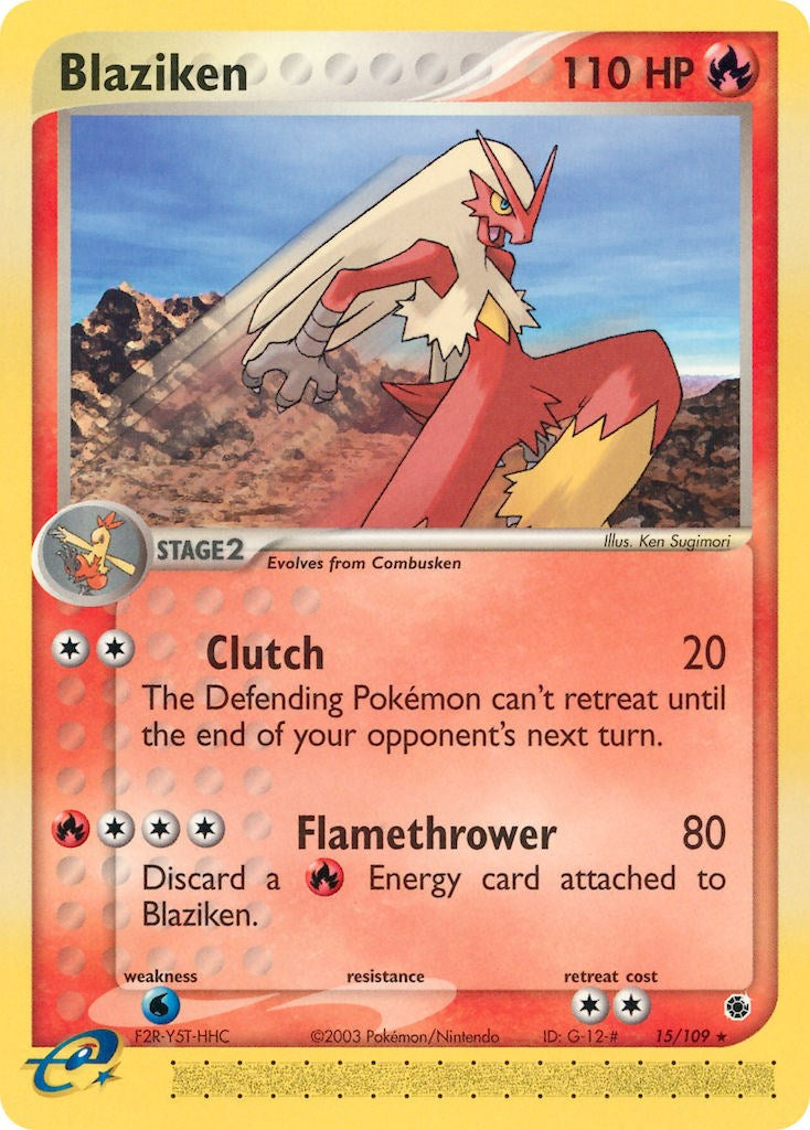 Blaziken (15/109) [EX: Ruby & Sapphire] | Dumpster Cat Games