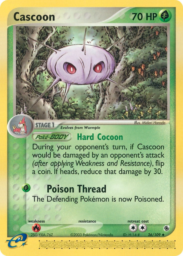 Cascoon (26/109) [EX: Ruby & Sapphire] | Dumpster Cat Games