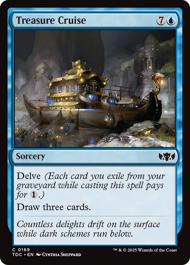 Treasure Cruise [Tarkir: Dragonstorm Commander] | Dumpster Cat Games