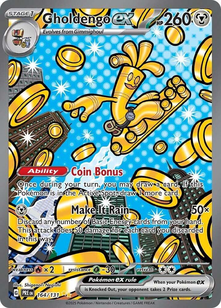 Gholdengo ex (164/131) [Scarlet & Violet: Prismatic Evolutions] | Dumpster Cat Games