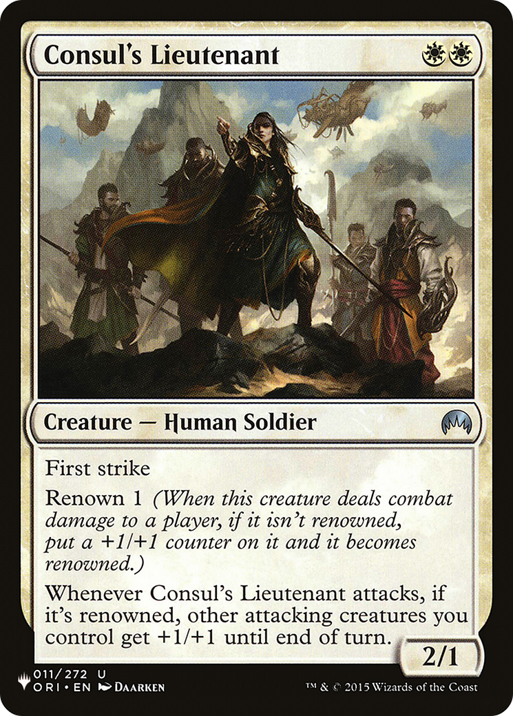 Consul's Lieutenant [The List] | Dumpster Cat Games