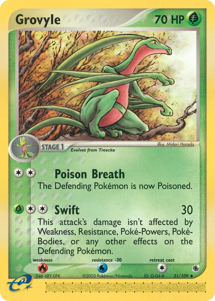 Grovyle (31/109) [EX: Ruby & Sapphire] | Dumpster Cat Games