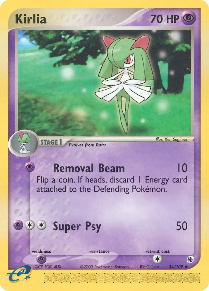 Kirlia (34/109) [EX: Ruby & Sapphire] | Dumpster Cat Games