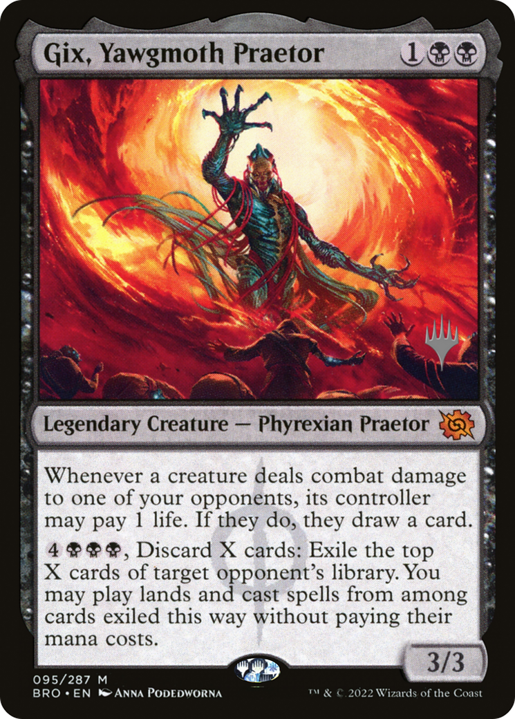 Gix, Yawgmoth Praetor (Promo Pack) [The Brothers' War Promos] | Dumpster Cat Games