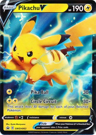 Pikachu V (SWSH063) [Sword & Shield: Black Star Promos] | Dumpster Cat Games