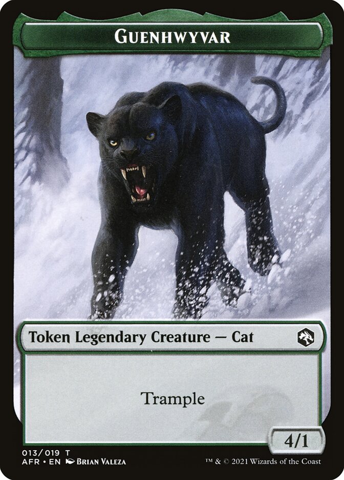 Devil // Guenhwyvar Double-Sided Token [Dungeons & Dragons: Adventures in the Forgotten Realms Tokens] | Dumpster Cat Games