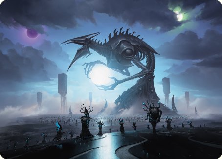 Blue Sun's Twilight Art Card [Phyrexia: All Will Be One Art Series] | Dumpster Cat Games