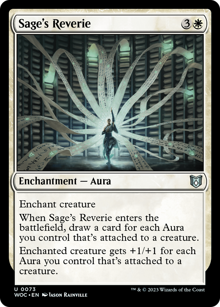 Sage's Reverie [Wilds of Eldraine Commander] | Dumpster Cat Games