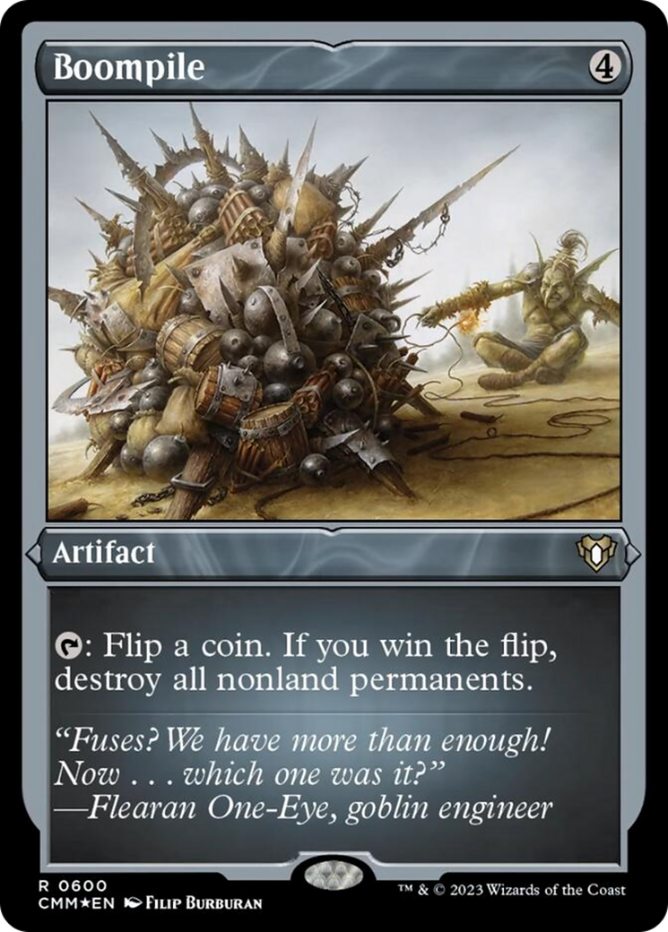Boompile (Foil Etched) [Commander Masters] | Dumpster Cat Games
