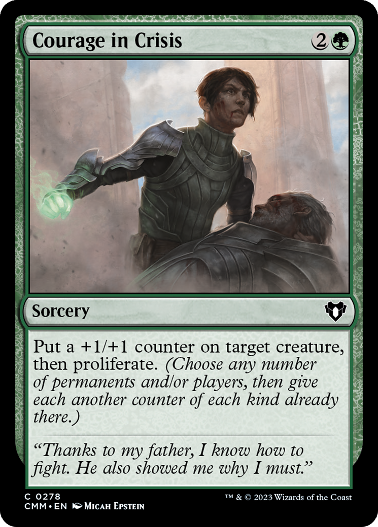 Courage in Crisis [Commander Masters] | Dumpster Cat Games