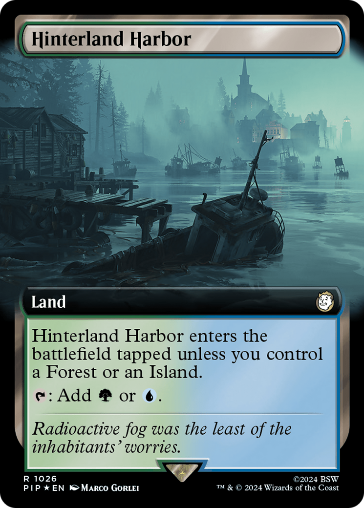 Hinterland Harbor (Extended Art) (Surge Foil) [Fallout] | Dumpster Cat Games