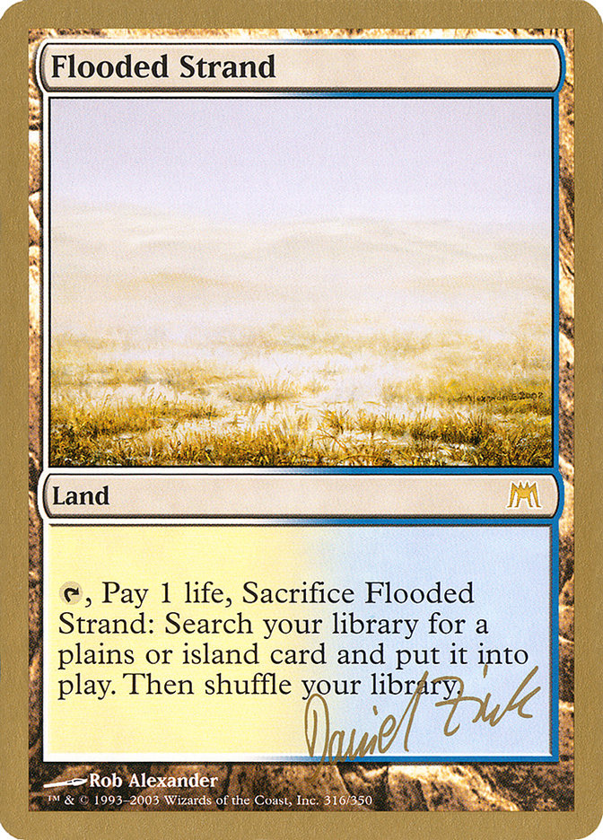 Flooded Strand (Daniel Zink) [World Championship Decks 2003] | Dumpster Cat Games