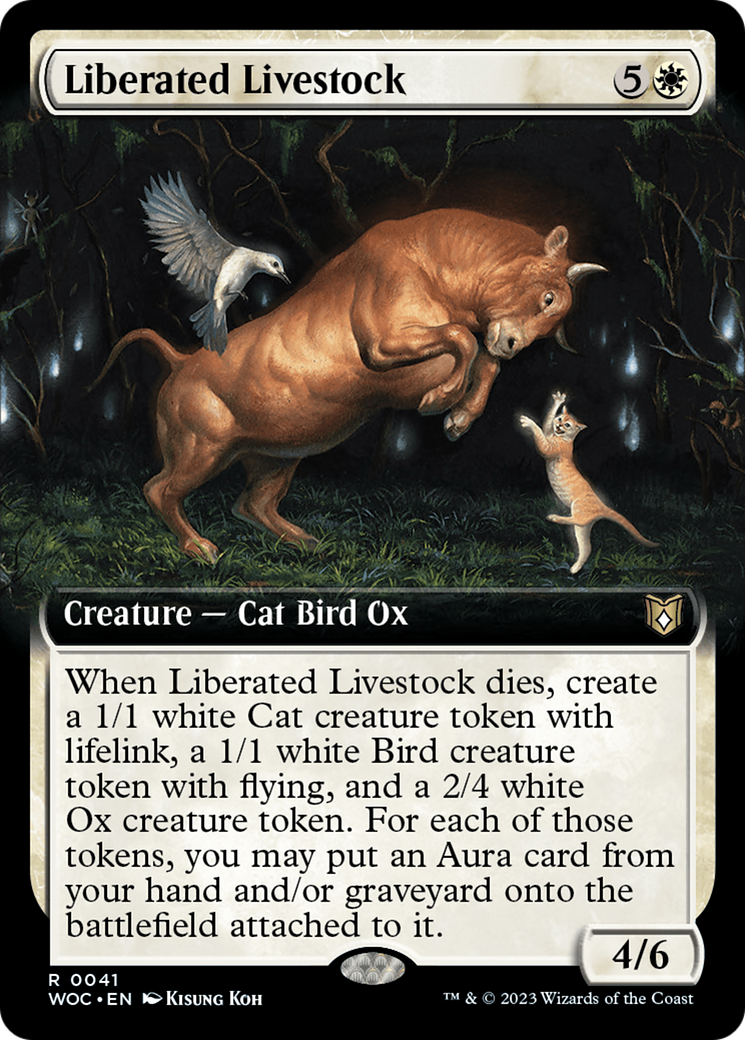 Liberated Livestock (Extended Art) [Wilds of Eldraine Commander] | Dumpster Cat Games