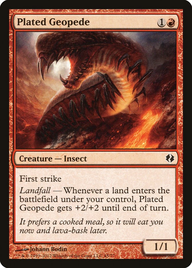 Plated Geopede [Duel Decks: Venser vs. Koth] | Dumpster Cat Games