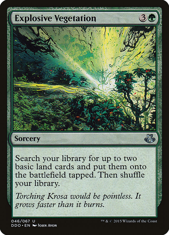 Explosive Vegetation [Duel Decks: Elspeth vs. Kiora] | Dumpster Cat Games
