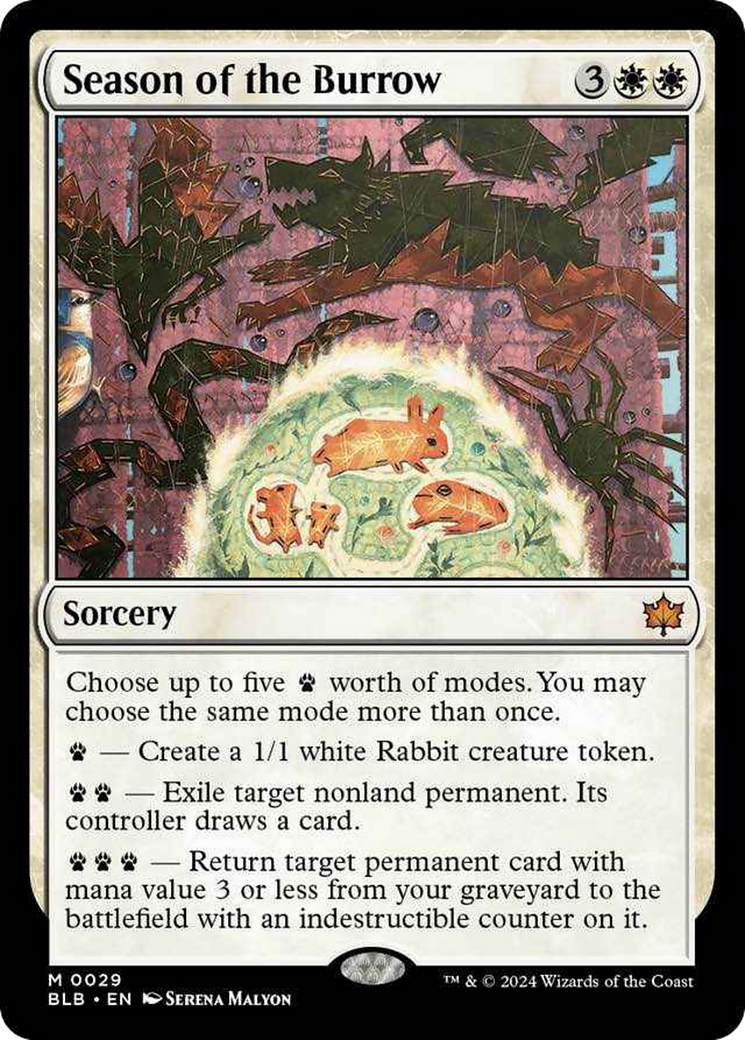Season of the Burrow [Bloomburrow] | Dumpster Cat Games