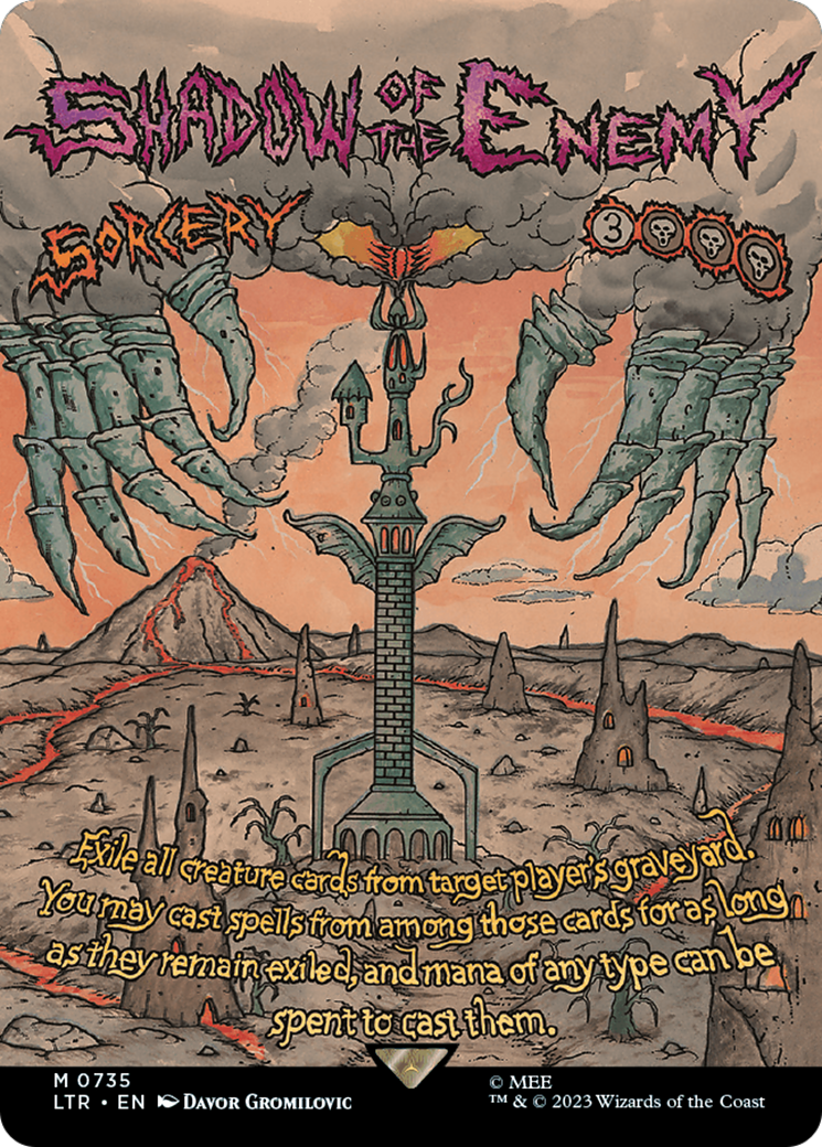 Shadow of the Enemy (Borderless Poster) [The Lord of the Rings: Tales of Middle-Earth] | Dumpster Cat Games
