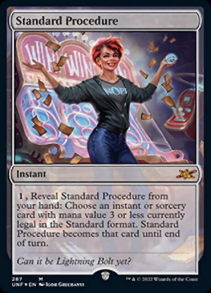 Standard Procedure (Galaxy Foil) [Unfinity] | Dumpster Cat Games