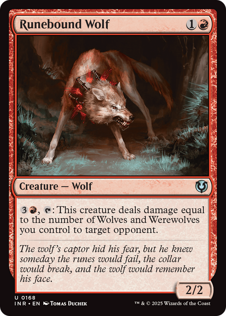 Runebound Wolf [Innistrad Remastered] | Dumpster Cat Games