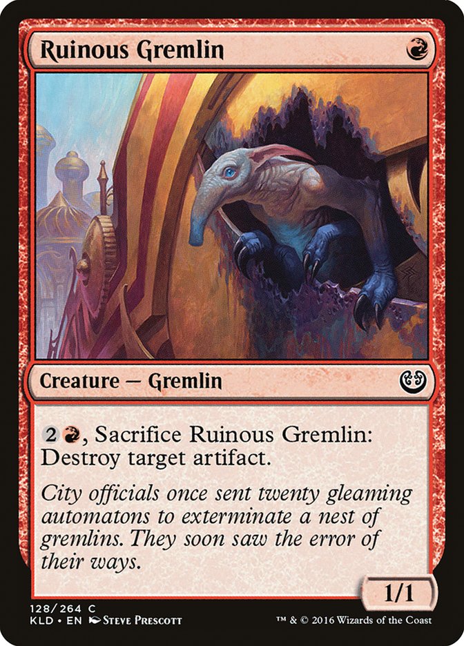Ruinous Gremlin [Kaladesh] | Dumpster Cat Games