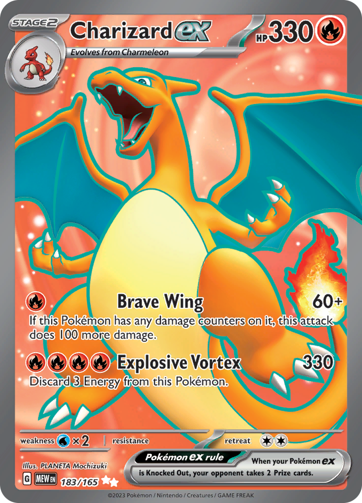 Charizard ex (183/165) [Scarlet & Violet 151] | Dumpster Cat Games