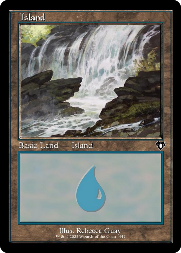 Island (441) (Retro) [Commander Masters] | Dumpster Cat Games