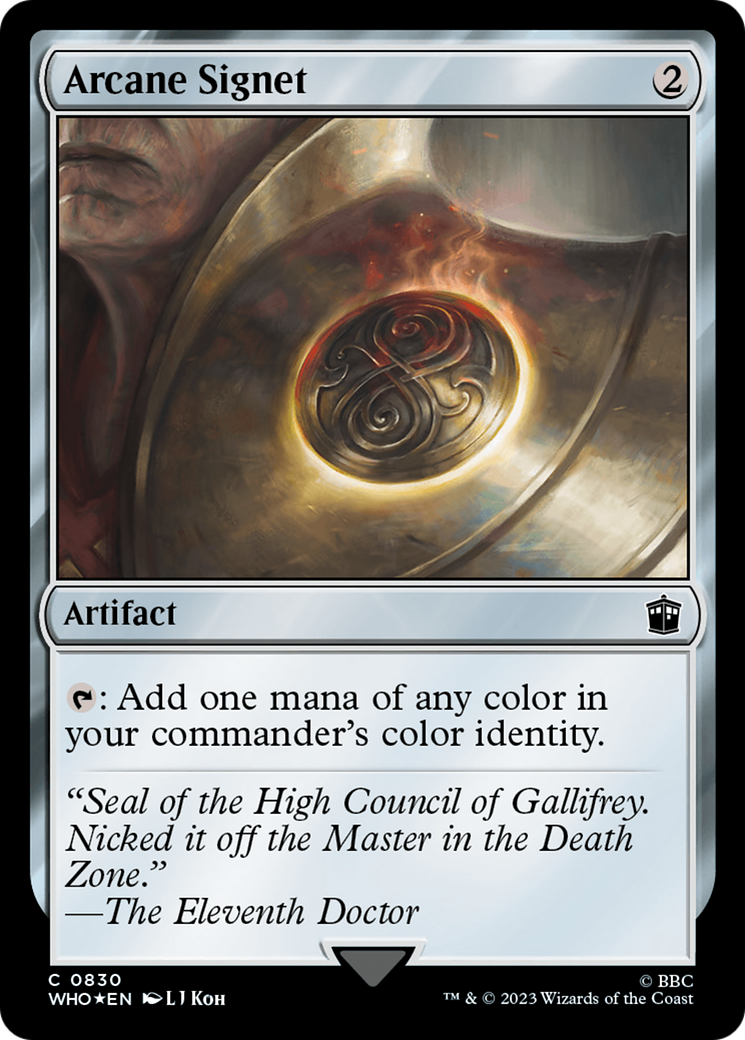 Arcane Signet (Surge Foil) [Doctor Who] | Dumpster Cat Games